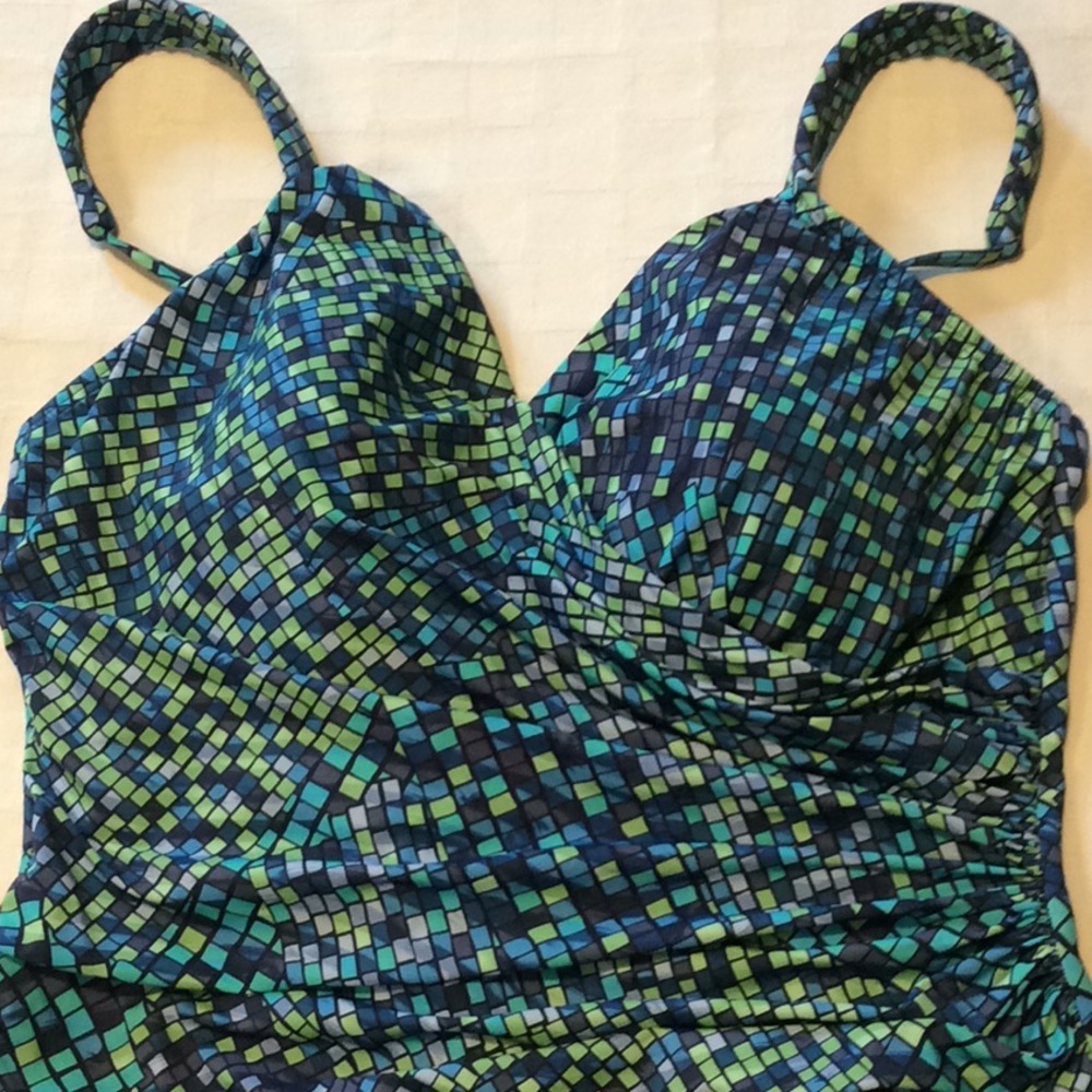 Lands End 1 Piece Swimsuit Size 12D